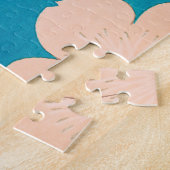 Cherry Blossom Japanse Floral Print Legpuzzel (Zijkant)