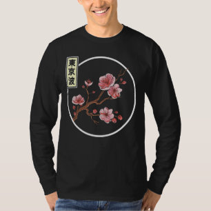 Cherry Blossom Japanse Sakura Tree Cirkel Japan A T-shirt