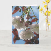Cherry Blossom Kaart (Gele Bloem)