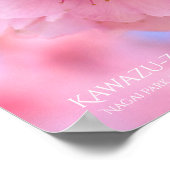 Cherry blossom"Kawazu-zakura":Poster Poster (Hoek)