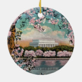 Cherry Blossom Keramisch Ornament (Achterkant)
