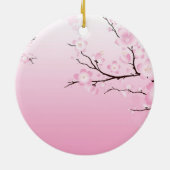 Cherry Blossom Keramisch Ornament (Achterkant)