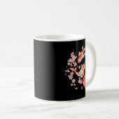 Cherry Blossom Koi Carp Fish Japans Sakura Graph Koffiemok (Voorkant rechts)