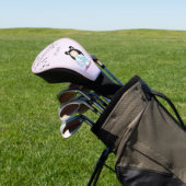 Cherry Blossom Kokeshi Doll Pink | Monogram Golfheadcover (Insitu)