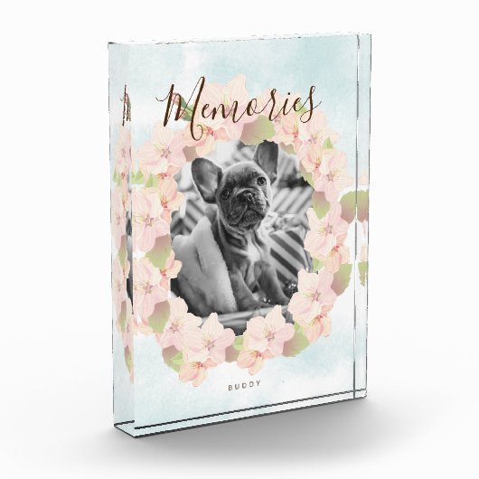 Cherry Blossom Krans Pet Pink Fotoblokken (Links)