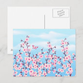 Cherry Blossom Landschap Briefkaart (Voorkant / Achterkant)