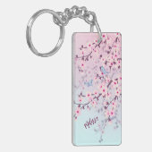 Cherry Blossom Landschap Sleutelhanger (Voorkant Links)