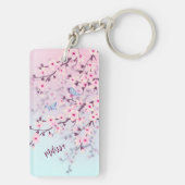 Cherry Blossom Landschap Sleutelhanger (achterkant)