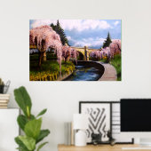 CHERRY BLOSSOM LANE, NJ. POSTER (Thuiskantoor)