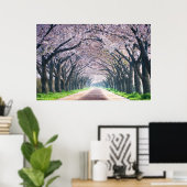 Cherry Blossom Lane Poster (Thuiskantoor)