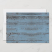 Cherry Blossom Lantern Dusty Blue Baby shower Kaart (Achterkant)