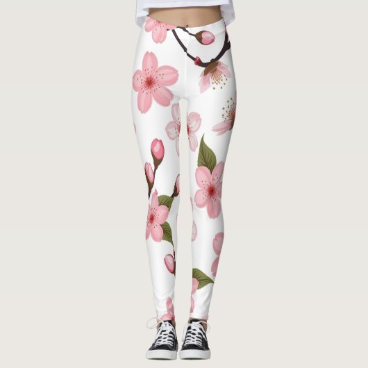 Cherry blossom leggings (Voorkant)