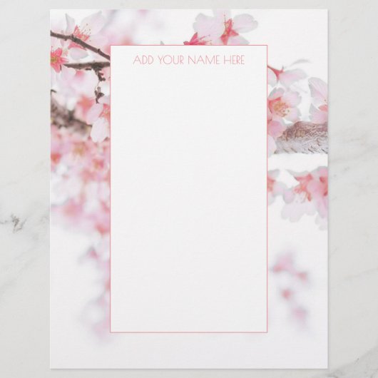 CHERRY BLOSSOM LETTERHEAD BRIEFHOOFD (Voorkant)