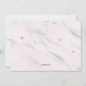 Cherry Blossom Lijst Prom Uitnodiging (Achterkant)