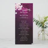 Cherry Blossom Long Vertical Wedding Flat Program Programma (Staand voorkant)