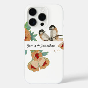 Cherry Blossom Love Bird Mint iPhone 16 Pro Hoesje