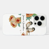 Cherry Blossom Love Bird Mint Case-Mate iPhone Case (Achterkant (horizontaal))