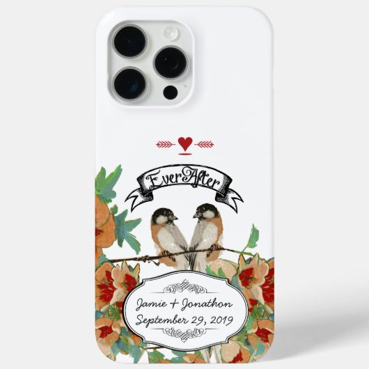  Cherry Blossom Love Bird Mint Case-Mate iPhone Case (Achterkant)