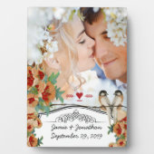  Cherry Blossom Love Bird Mint Fotoplaat (voorkant)