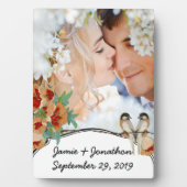  Cherry Blossom Love Bird Mint Fotoplaat (voorkant)