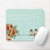 Cherry Blossom Love Bird Mint Muismat (Met muis)