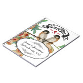  Cherry Blossom Love Bird Mint Notitieboek (Linkerzijde)
