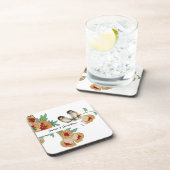  Cherry Blossom Love Bird Mint Onderzetter (Rechterzijde)