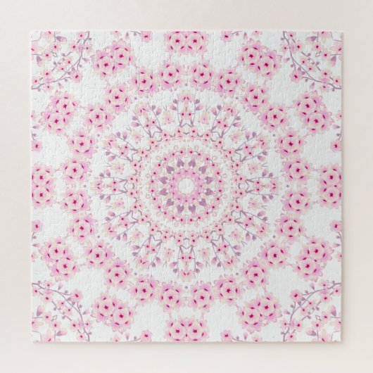 Cherry Blossom Mandala Pink Legpuzzel (Verticaal)