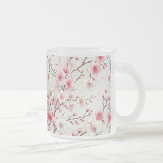 Cherry Blossom Matglas Koffiemok (Rechts)