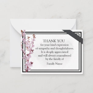 Cherry Blossom Merci Cartes