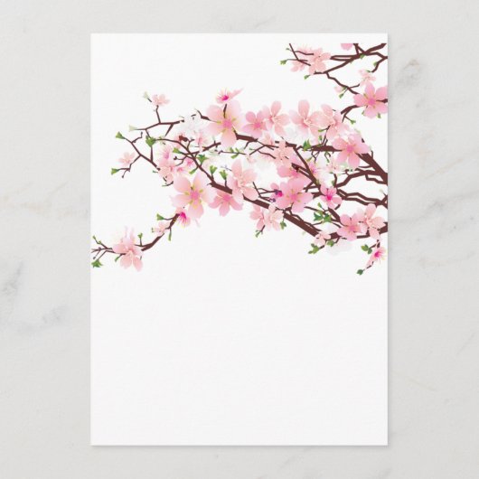 Cherry Blossom Modèle Mariage plat (Dos)