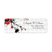 Cherry Blossom Modern Custom Adresetiketten Etiket (Voorkant)