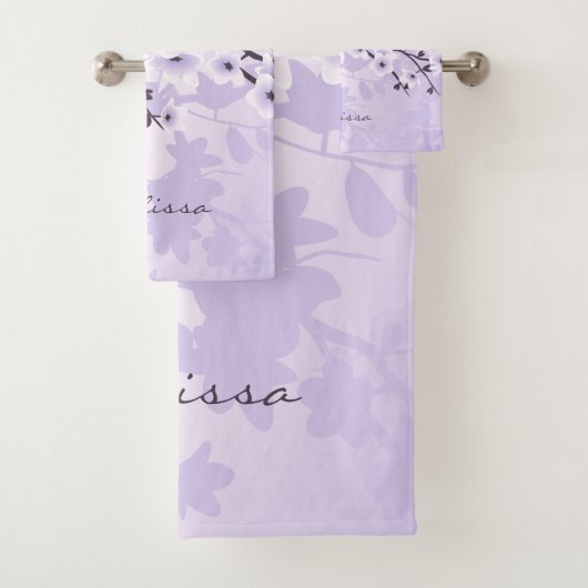 Cherry Blossom Monogramme Floral violet (En situation)