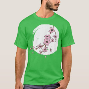 Cherry Blossom Moonlight Japans Sakura Forest Vi T-shirt