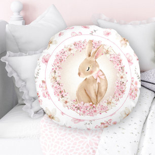 CHERRY BLOSSOM MOTIF NURSERY COUSSIN ROND