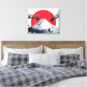Cherry Blossom Mount Fuji Japan Canvas Afdruk (Insitu (Slaapkamer))