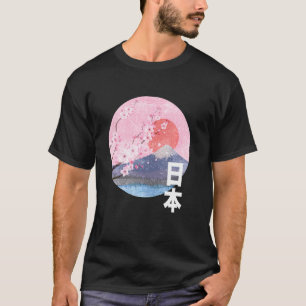 Cherry Blossom Mount Fuji Japan T-shirt