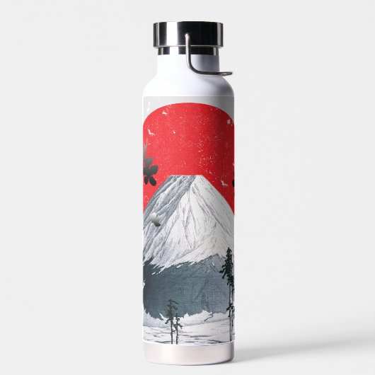Cherry Blossom Mount Fuji Japan Waterfles (Links)