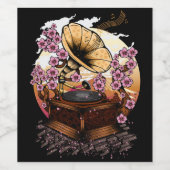 Cherry Blossom Musical Wijn Etiket (Enkel label)