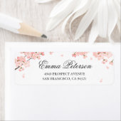  Cherry Blossom Name en Return Address Etiket (Insitu)