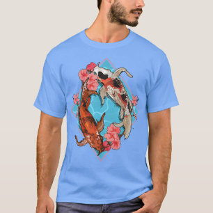 Cherry Blossom Nishikigoi Japanese Fish Koi Carp T-shirt