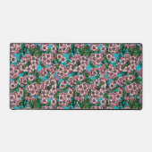 Cherry Blossom op blauw Bureaumat (Voorkant)