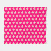 Cherry Blossom op roze Fleece Deken (Voorkant (Horizontaal))