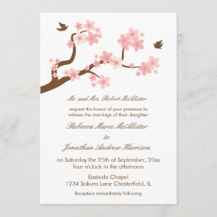 Cherry Blossom op White Kaart