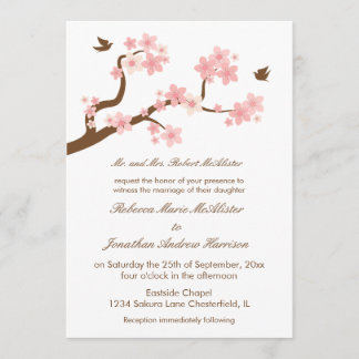 Cherry Blossom op White Kaart