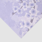 Cherry Blossom Paars Floral Tissuepapier (Detail)