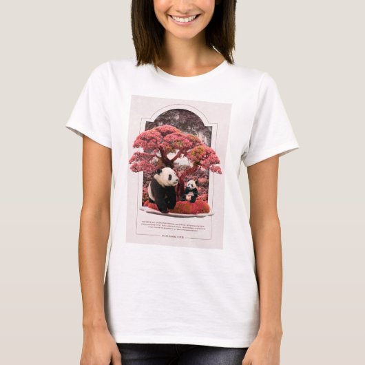 Cherry Blossom Panda T-shirt (Voorkant)