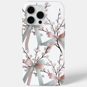 Cherry Blossom Pastel Bow iPhone 15 Pro Max Hoesje