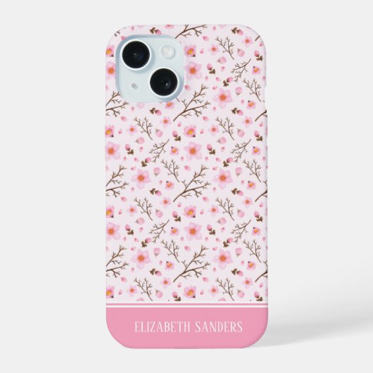 Cherry Blossom Pattern in pink tones (Verso)