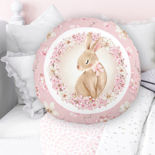 CHERRY BLOSSOM PATTERN NURSERY ROUND PILLOW ROND KUSSEN